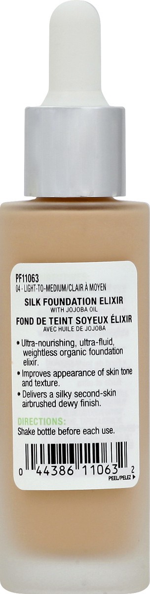 slide 2 of 12, Physicians Formula Organic Wear Light-to-Medium 04 Silk Foundation Elixir 30 ml, 1 fl oz