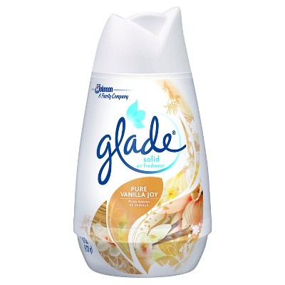 slide 1 of 1, Glade Solid Air Freshener Pure Vanilla Joy Not Packed, 6 oz