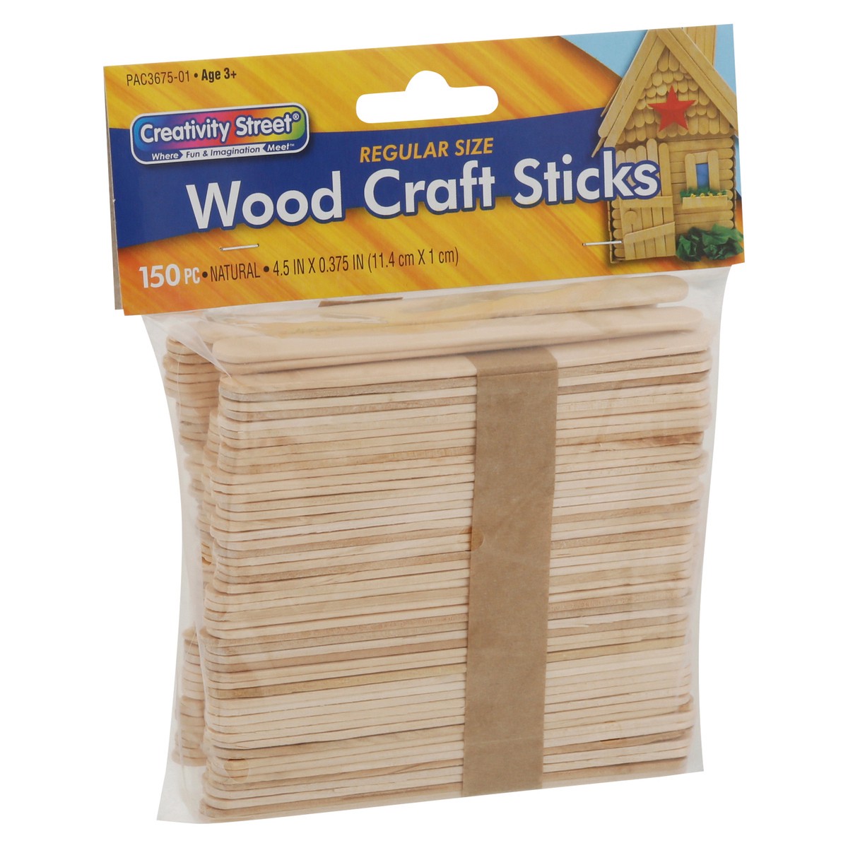 slide 7 of 9, Creativity Street Wood Natural Craft Sticks Regular Size 150 ea, 150 ct