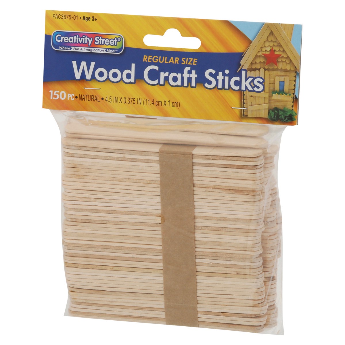 slide 8 of 9, Creativity Street Wood Natural Craft Sticks Regular Size 150 ea, 150 ct