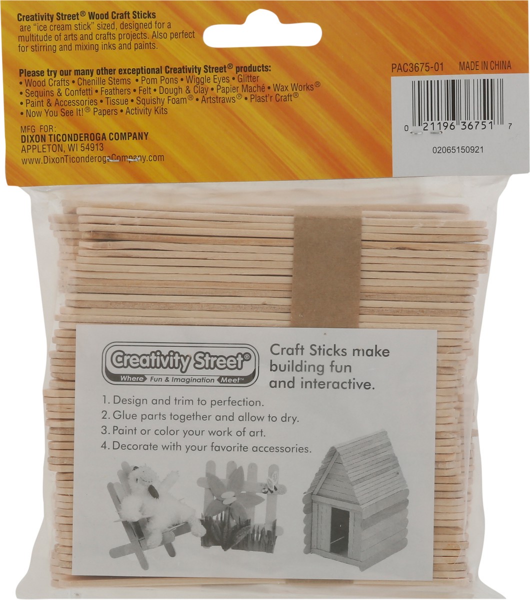 slide 6 of 9, Creativity Street Wood Natural Craft Sticks Regular Size 150 ea, 150 ct