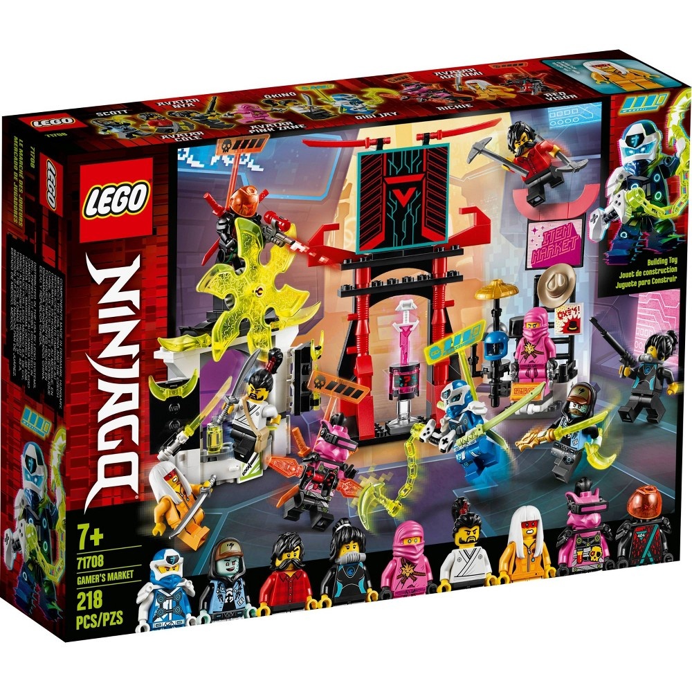 slide 3 of 7, LEGO NINJAGO Gamer's Market 71708 Ninja Building Kit, 1 ct