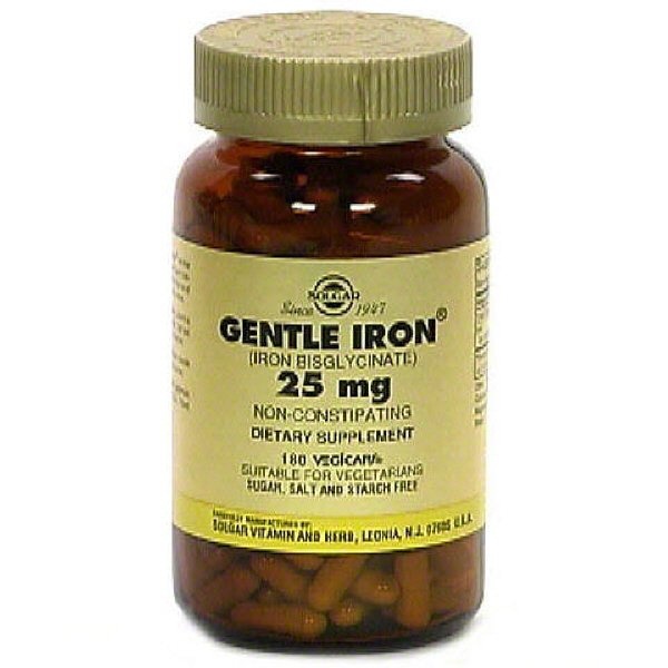 slide 1 of 1, Solgar Gentle Iron VegCaps, 180 ct; 25 mg