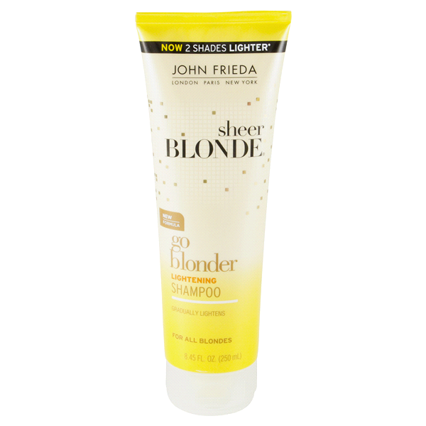 slide 1 of 1, John Frieda Sheer Blonde Go Blonder Lightening Shampoo, 8.45 fl oz