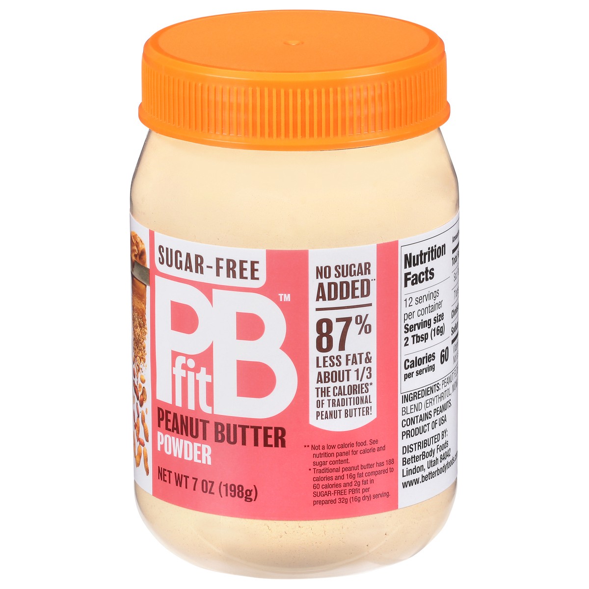 slide 3 of 13, PBfit Sugar-Free Peanut Butter Powder 7 oz, 7 oz