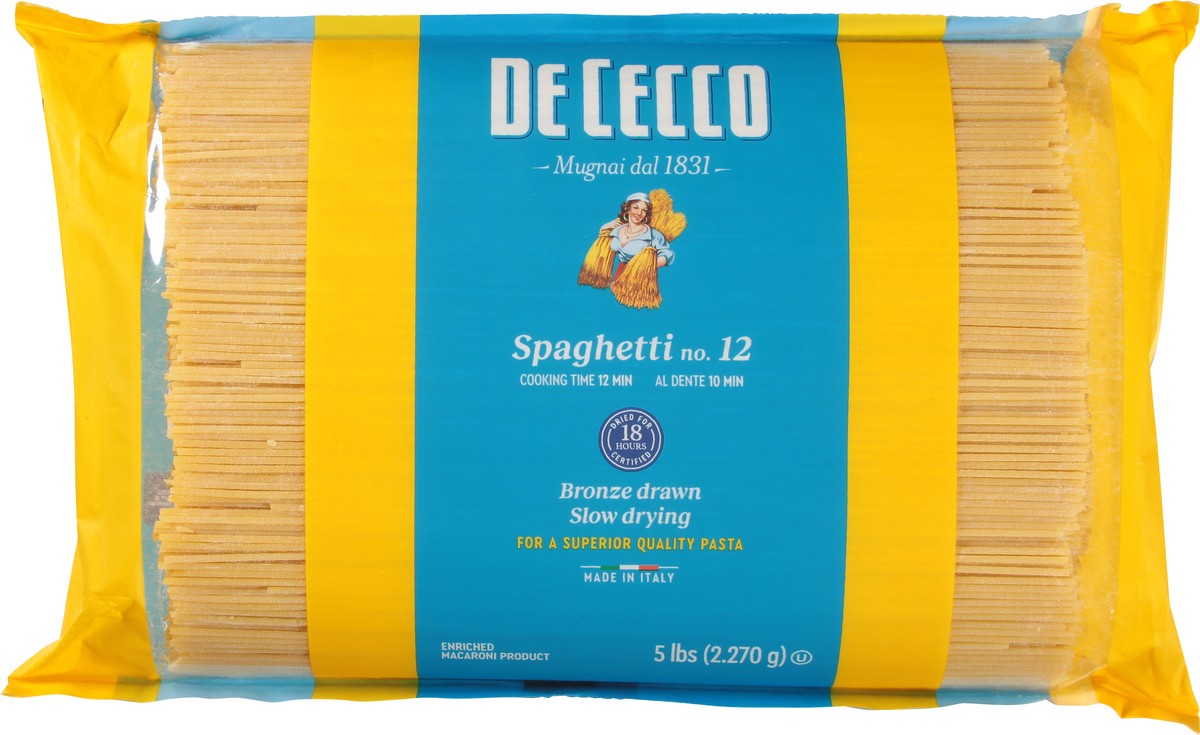 slide 6 of 14, De Cecco No. 12 Spaghetti 5 lb, 5 lb