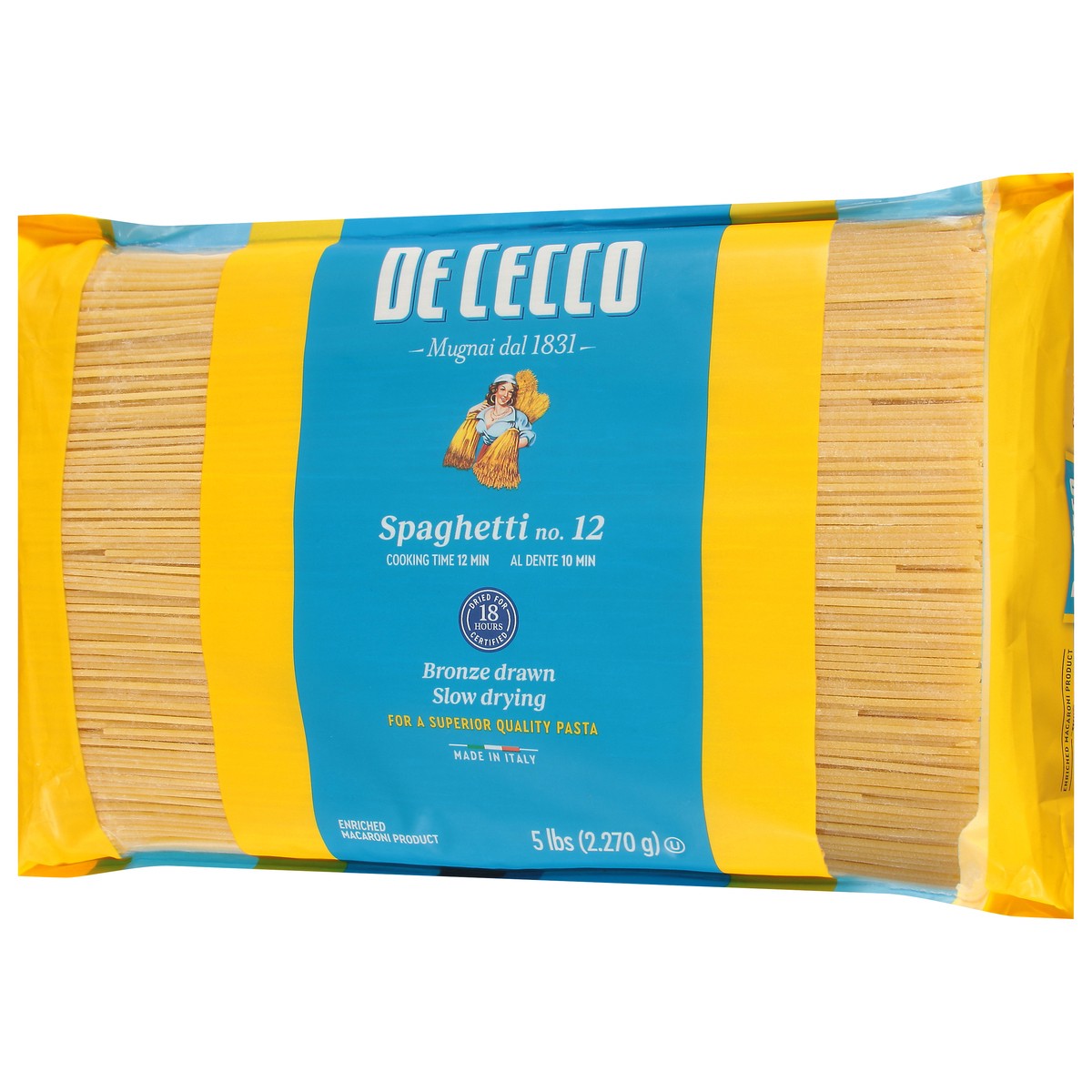 slide 9 of 14, De Cecco No. 12 Spaghetti 5 lb, 5 lb