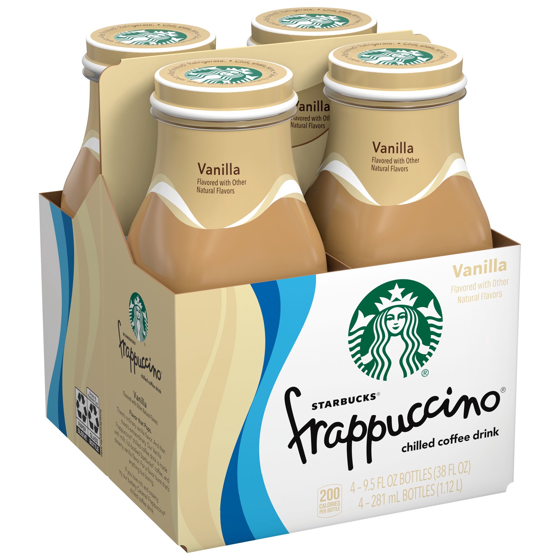 slide 1 of 5, Starbucks Frappuccino Chilled Coffee Drink Vanilla Flavored - 38 oz, 38 oz