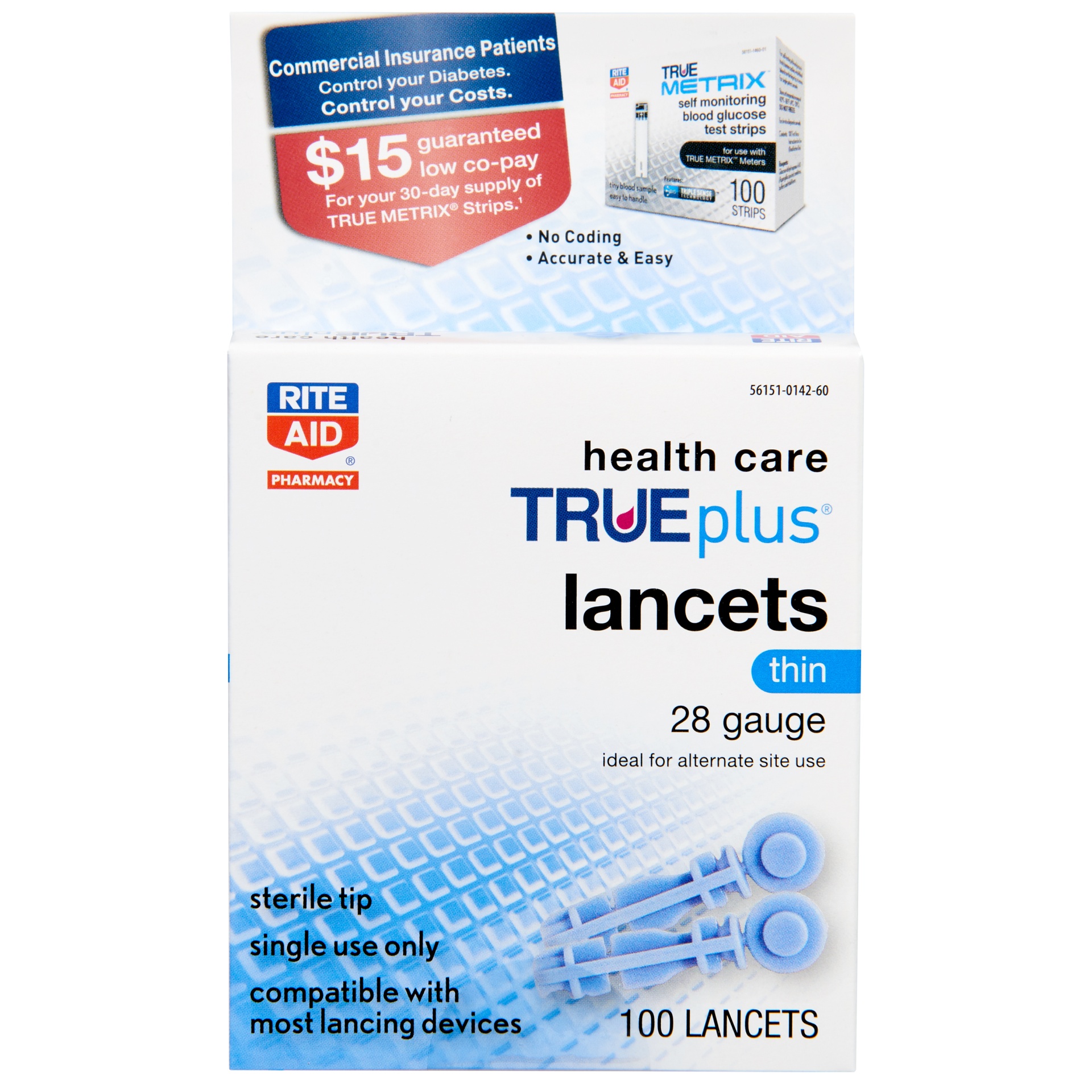 Rite Aid Health Care Trueplus Lancets 28 Gauge 100 Ct Shipt