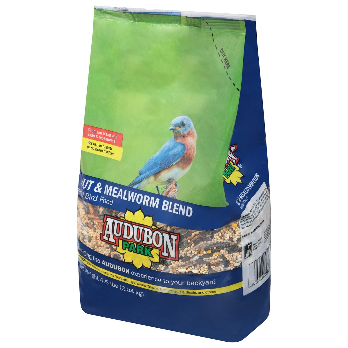 slide 3 of 10, Audubon Park Wild Nut & Mealworm Blend Bird Food 4.5 lb, 4.50 lb