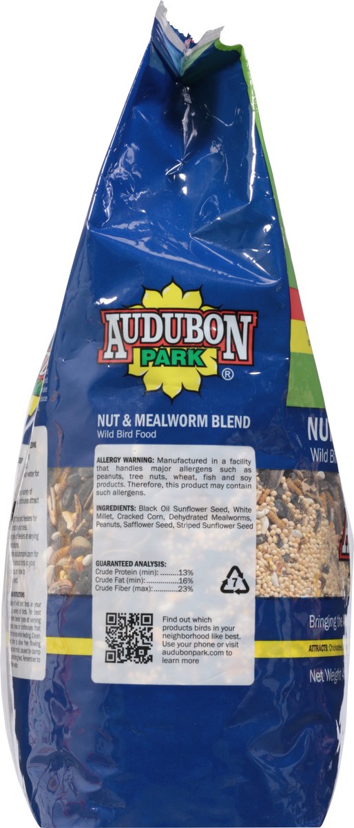 slide 6 of 10, Audubon Park Wild Nut & Mealworm Blend Bird Food 4.5 lb, 4.50 lb