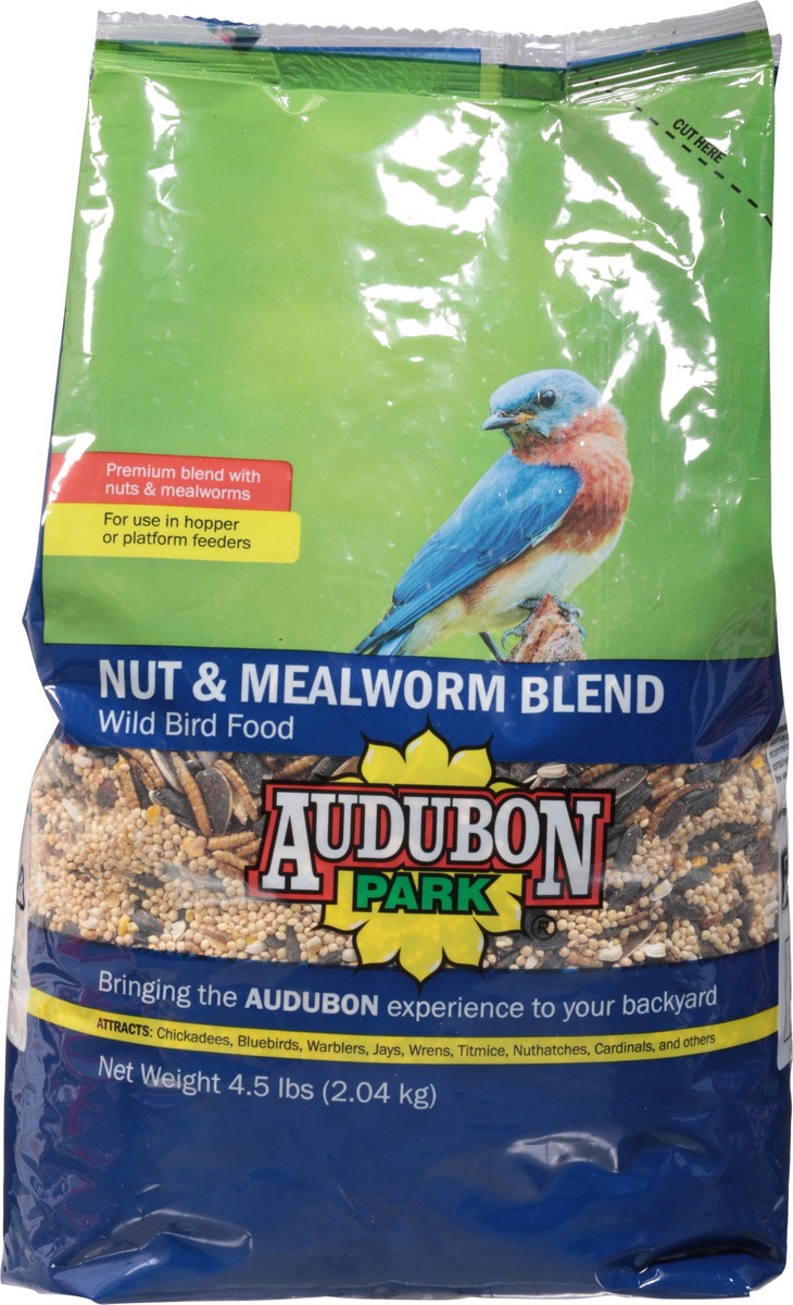 slide 10 of 10, Audubon Park Wild Nut & Mealworm Blend Bird Food 4.5 lb, 4.50 lb