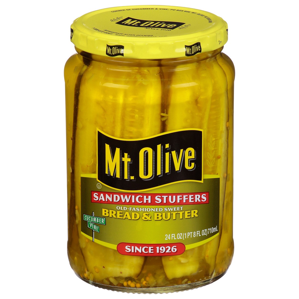 slide 1 of 1, Mt. Olive Old Fashioned Sweet Bread & Butter Sandwich Stuffers, 