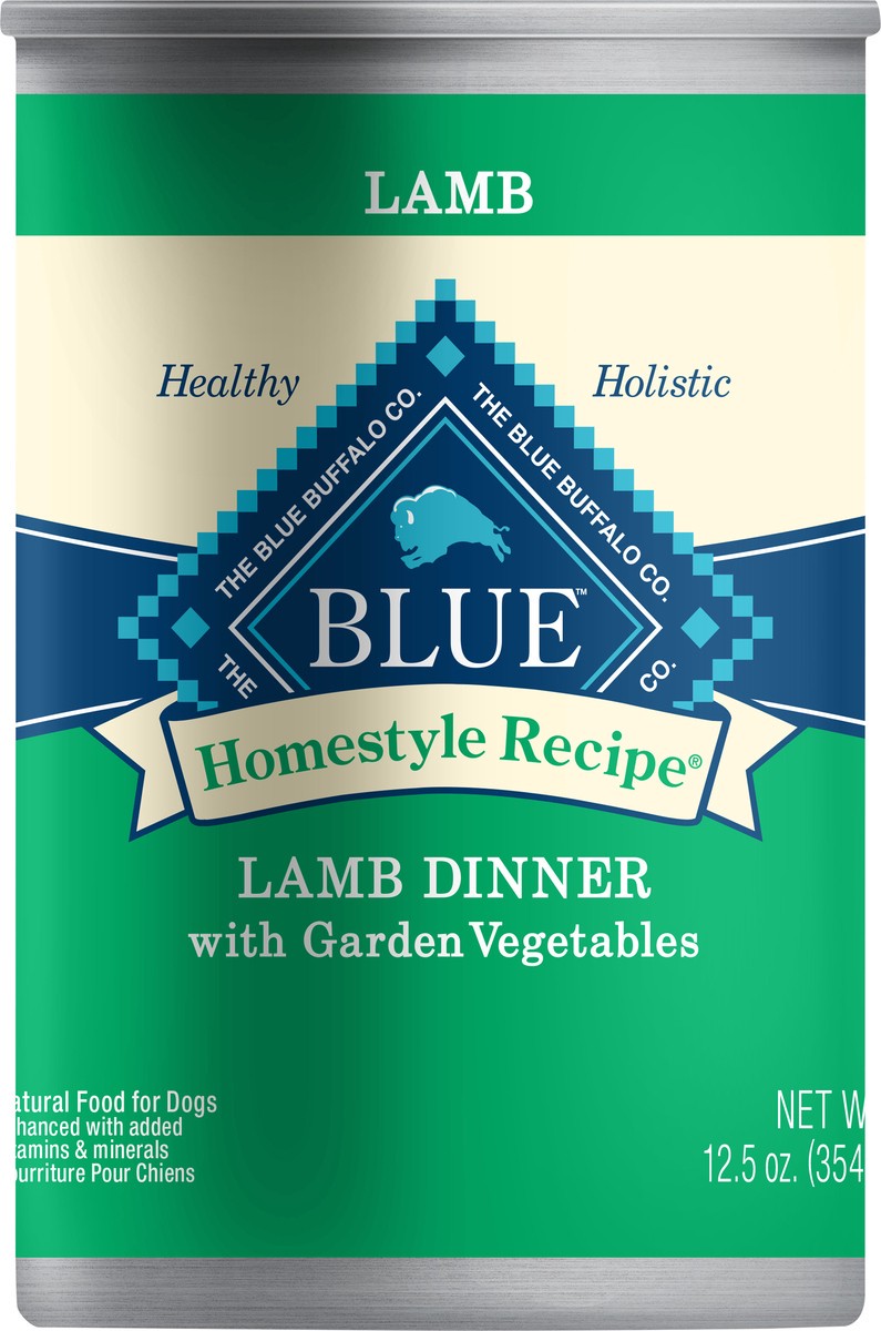 slide 2 of 2, Blue Buffalo Homestyle Recipe Natural Dog Food - Lamb Dinner With Garden Vegetables, 12.5 oz