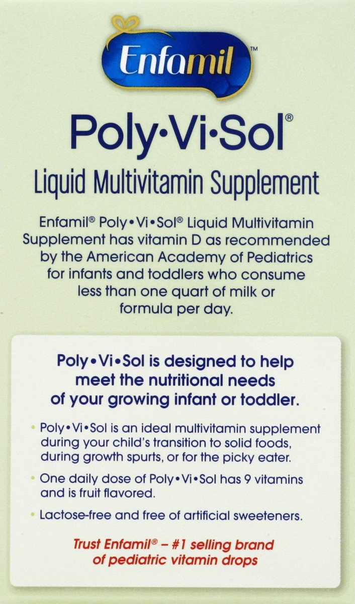 slide 4 of 6, Enfamil Poly-Vi-Sol Liquid Multivitamin Supplement Drops, 1.69 oz