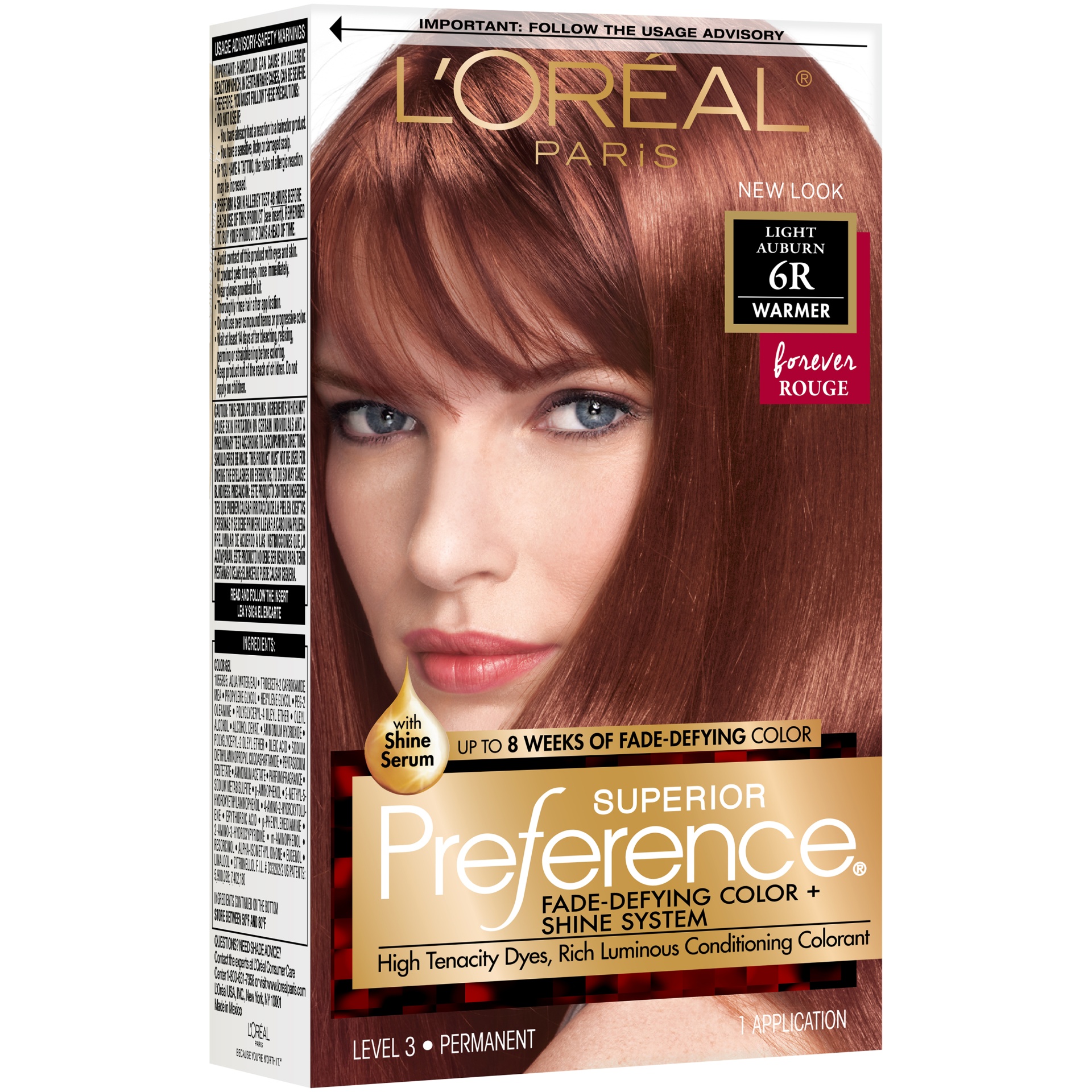 L'Oréal Superior Preference Fade-Defying Color + Shine System - 6R