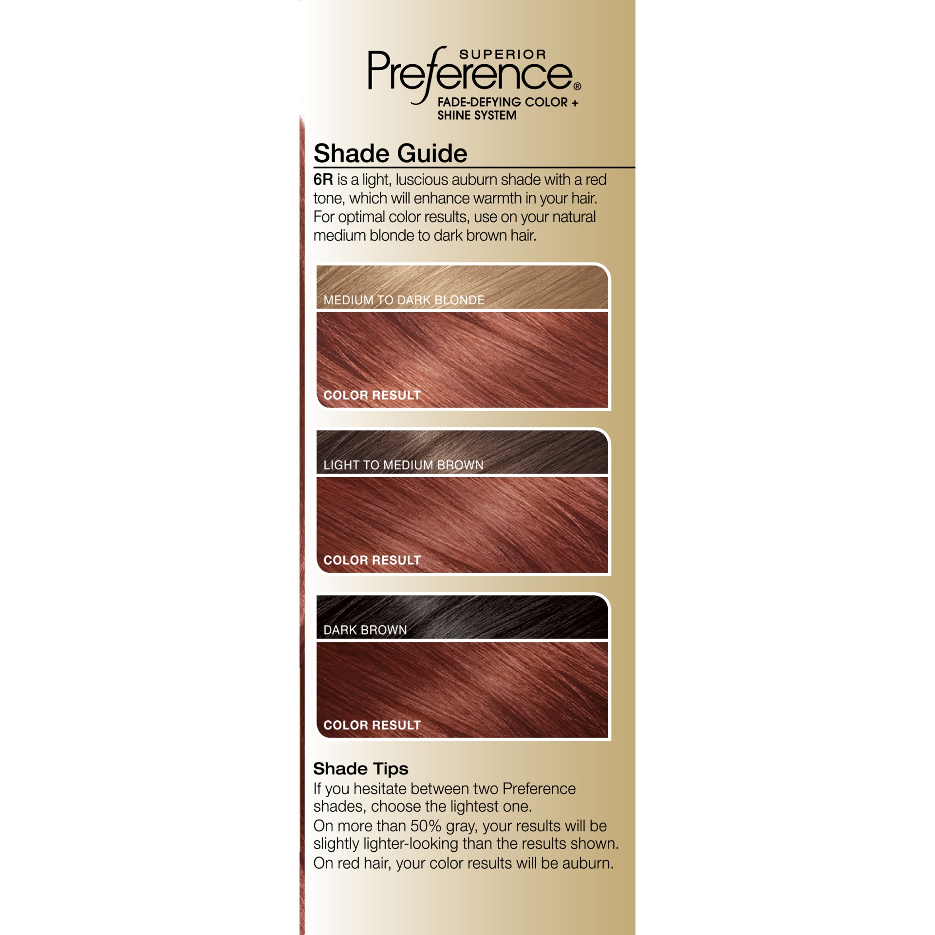 L'Oréal Superior Preference Fade-Defying Color + Shine System - 6R ...