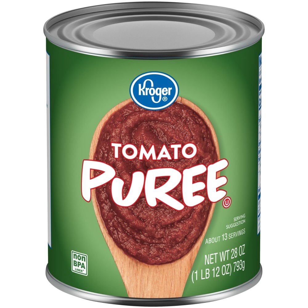 slide 1 of 3, Kroger Tomato Puree, 28 oz