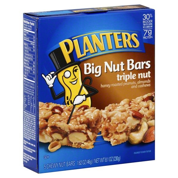 slide 1 of 1, Planters Triple Nut Bar, 8.1 oz