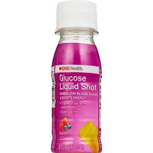 slide 1 of 1, CVS Health Glucose Liquid Shot, Mixed Berry, 1 ct
