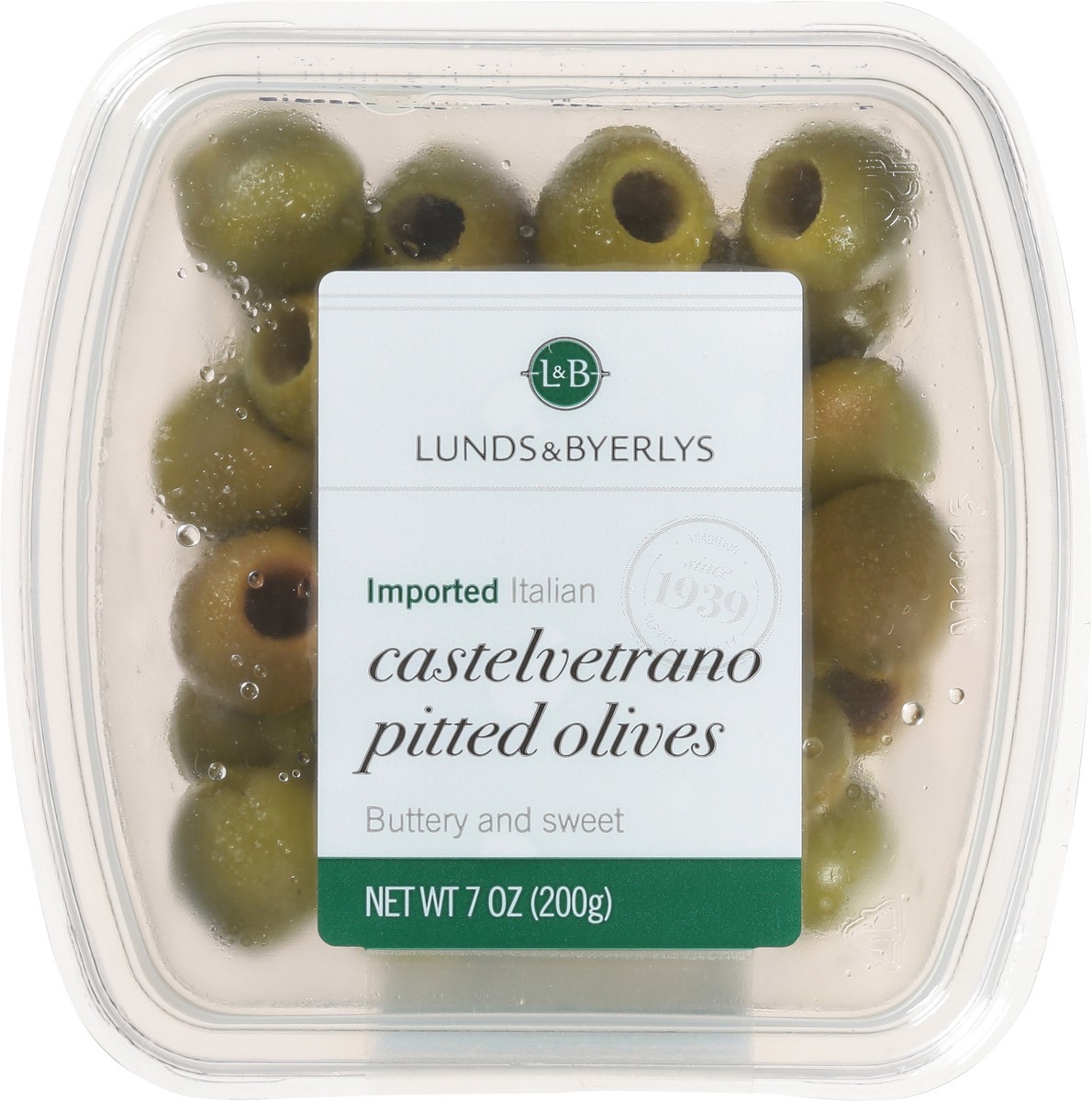 slide 6 of 13, Lunds & Byerlys Imported Italian Pitted Castelvetrano Buttery and Sweet Olives 7 oz, 7 oz