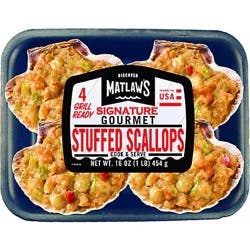 Matlaws Gourmet Stuffed Scallops - 16 OZ
