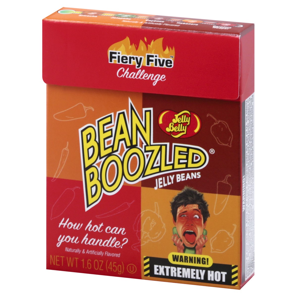 slide 9 of 10, Jelly Belly Jelly Beans, Fiery Five Challenge, 1.6 oz