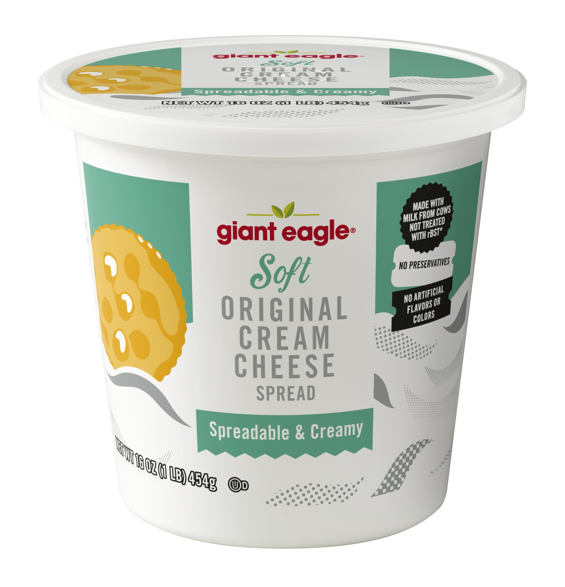 slide 1 of 1, Giant Eagle Cream Cheese Spread, Original, Soft, 16 oz