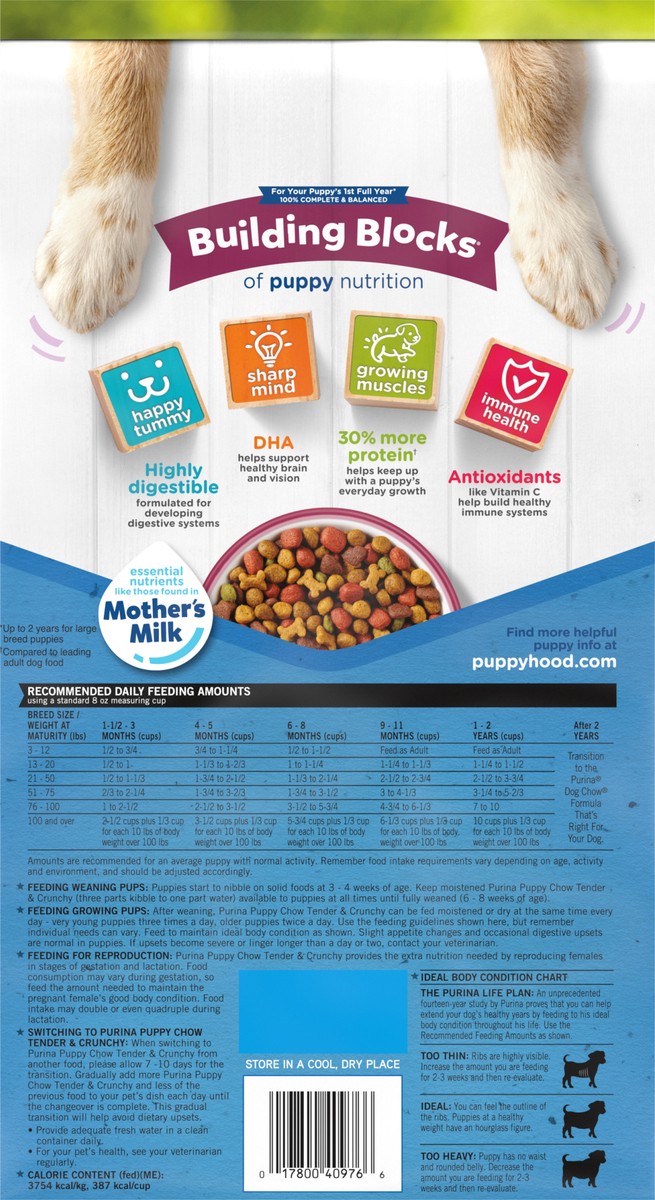 slide 7 of 9, Puppy Chow Purina Puppy Chow High Protein Dry Puppy Food, Tender & Crunchy With Real Beef, 4.4 lb