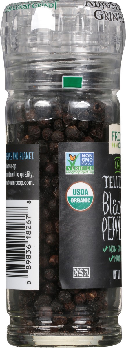 slide 4 of 10, Frontier Co-Op Organic Grinders Tellicherry Black Peppercorns 1.76 oz, 1.76 oz