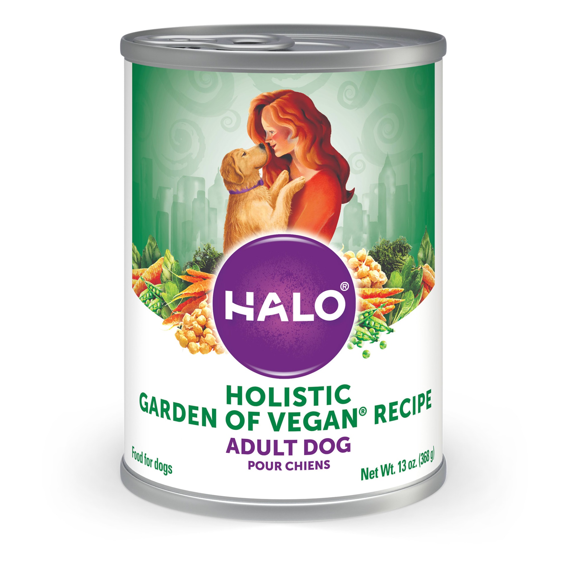 slide 1 of 1, Halo Adult Dog Garden of Vegan Recipe , 13 oz