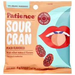 Patience Fruit & Co Peach Flavored Sour Cran 2.12 oz