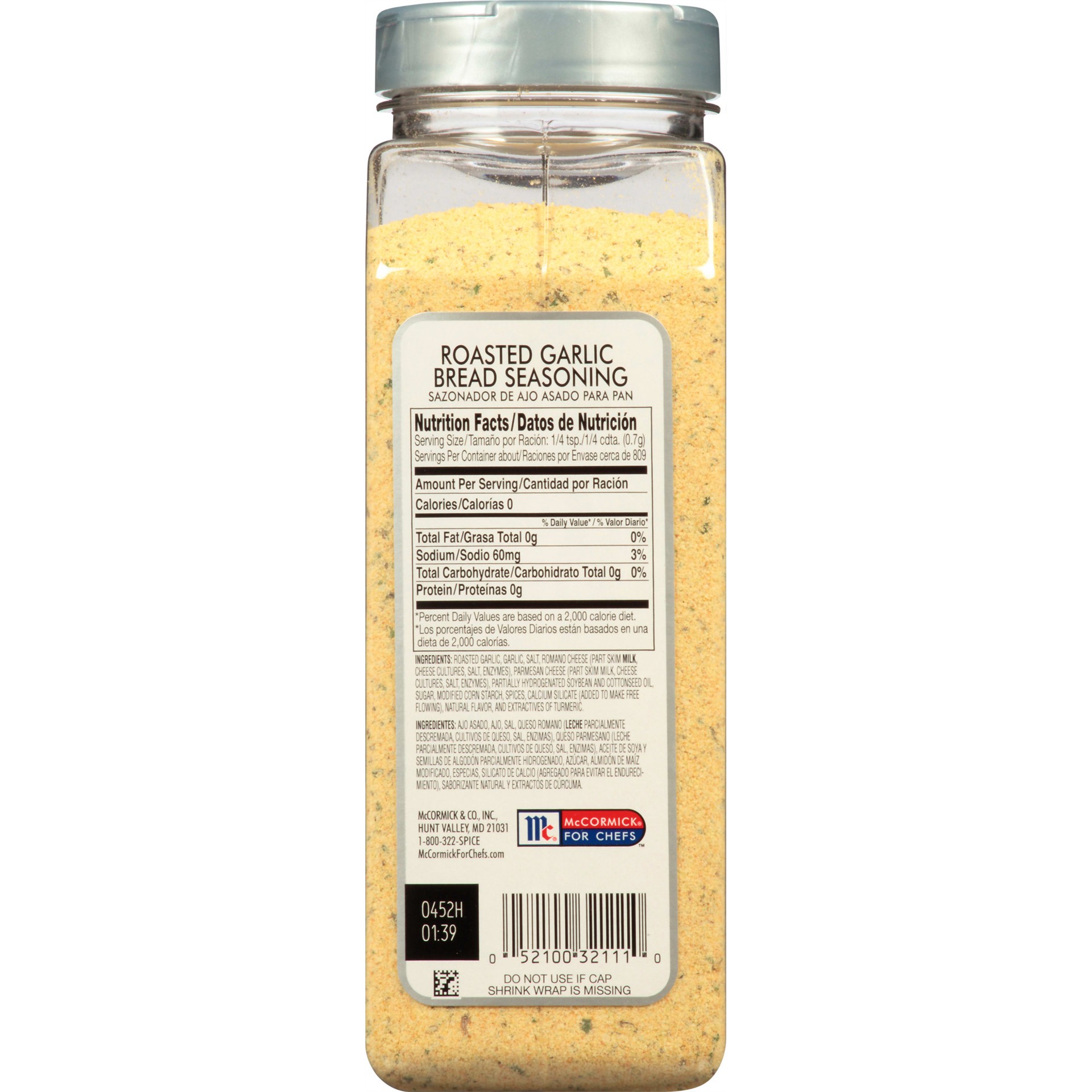 MCCORMICK GARLIC BREAD SEASONING - US Foods CHEF'STORE