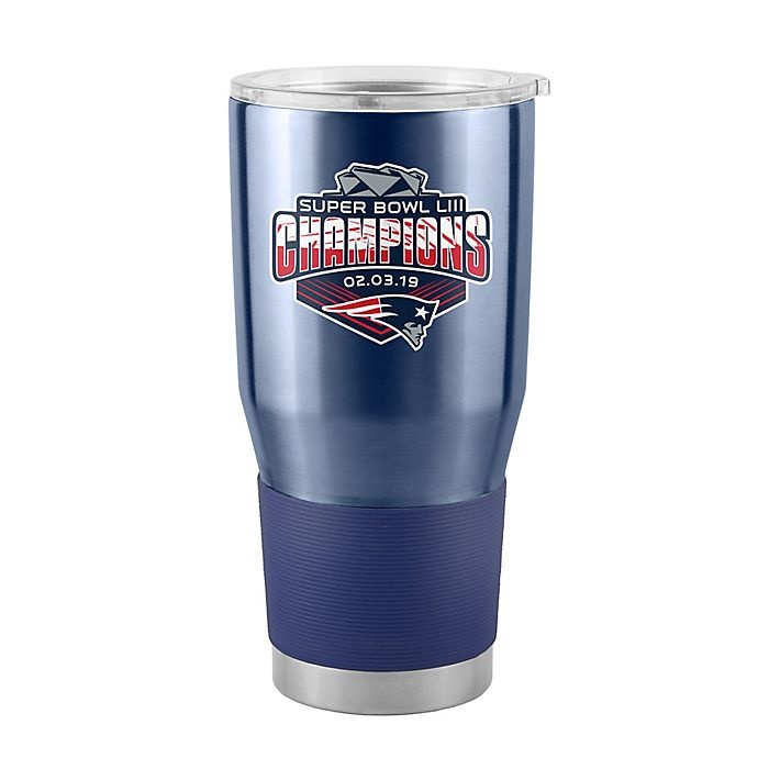 slide 1 of 1, NFL New England Patriots Super Bowl LIII Champions Stainless Steel Ultra Tumbler, 30 oz