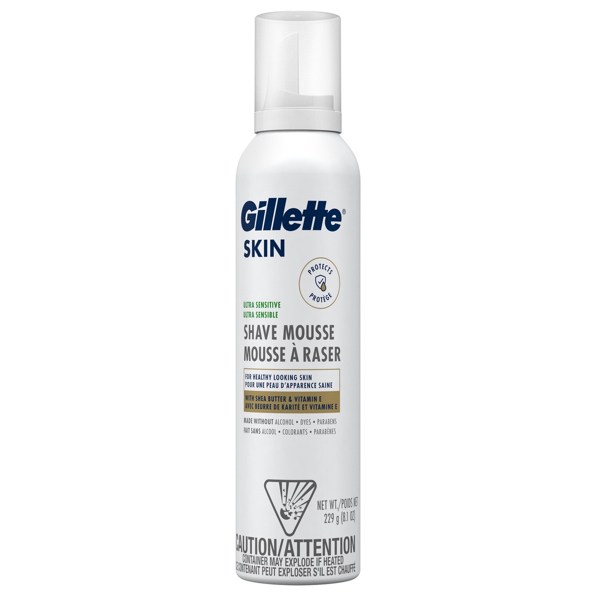 slide 1 of 3, Gillette Skin Ultra Sensitive Shave Mousse, 8.1oz, 8.1 oz