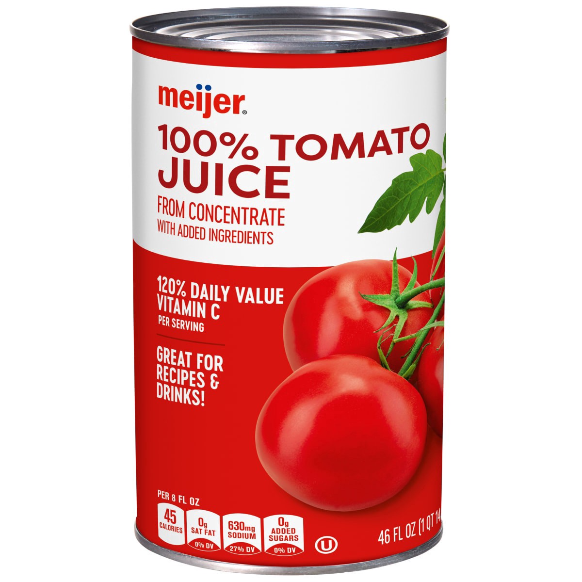 slide 1 of 5, Meijer Canned Tomato Juice, 46 oz