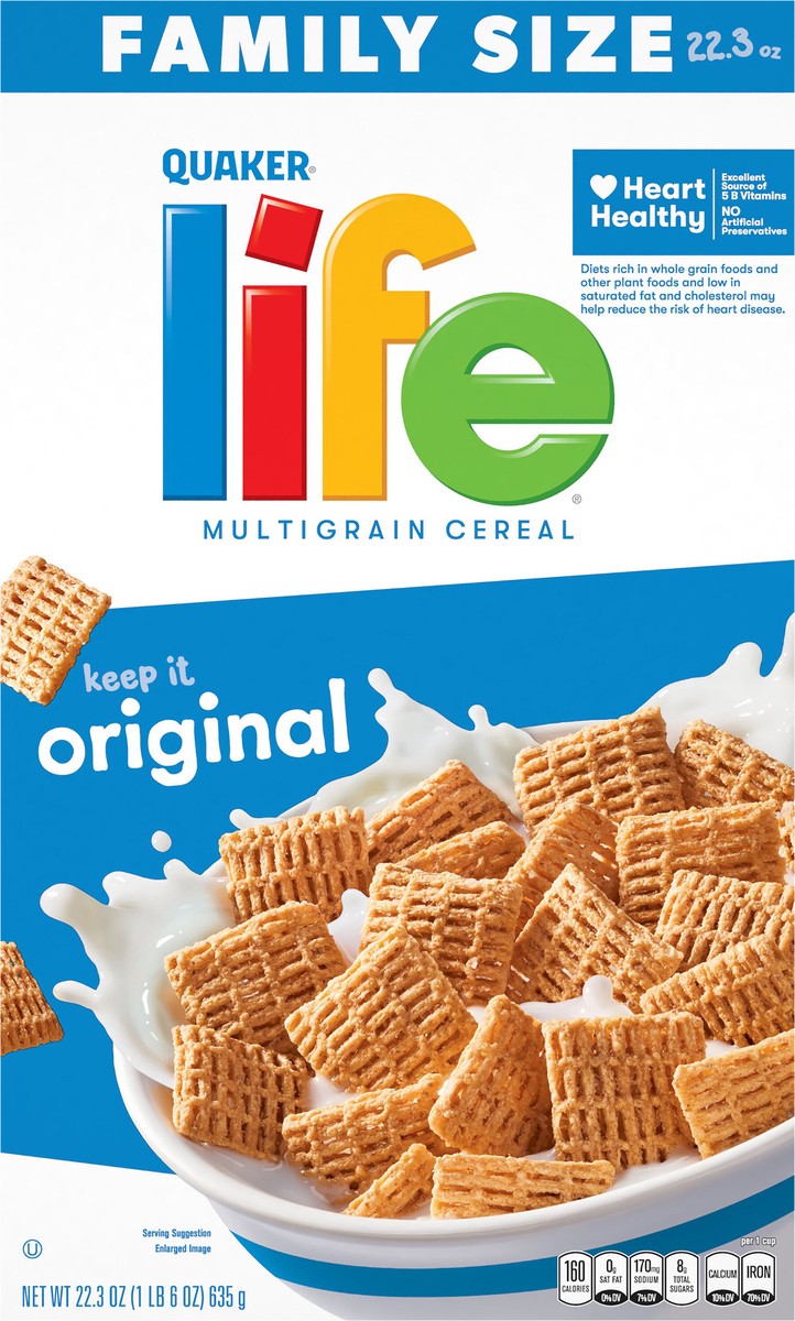 slide 5 of 11, Life Quaker Life Multigrain Cereal Original 22.3 Oz, 22.3 oz