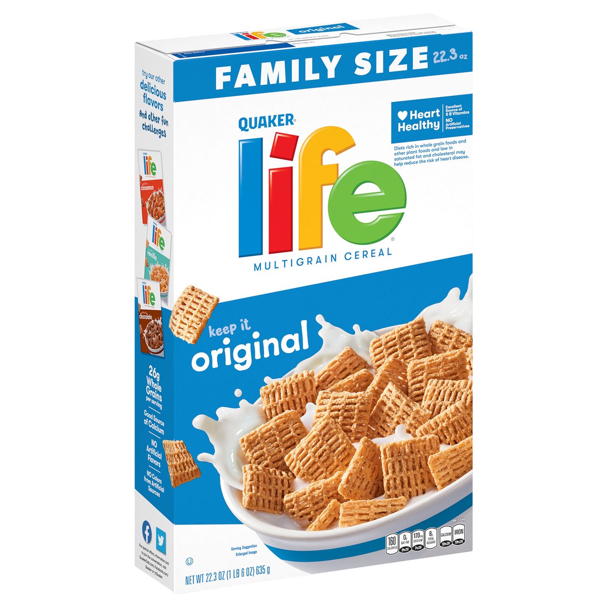 slide 11 of 11, Life Quaker Life Multigrain Cereal Original 22.3 Oz, 22.3 oz