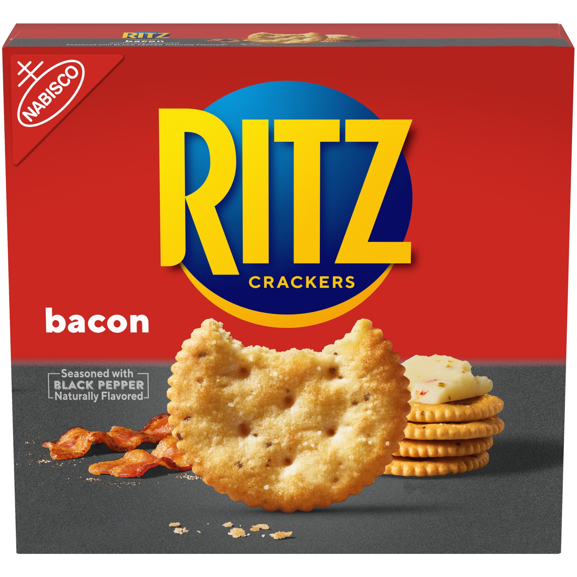slide 1 of 8, Nabisco Ritz Bacon Crackers, 13.25 oz