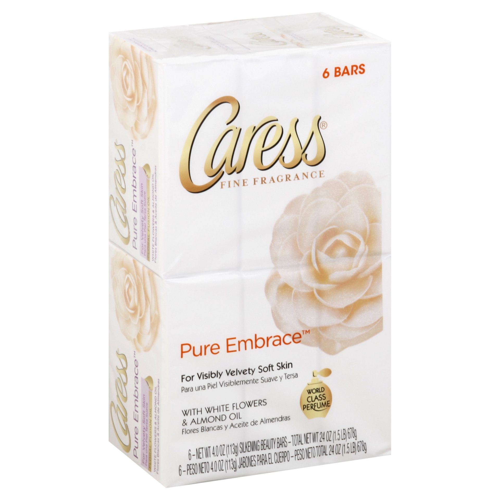 slide 1 of 1, Caress Pure Embrace Silkening Beauty Bar, 24 oz