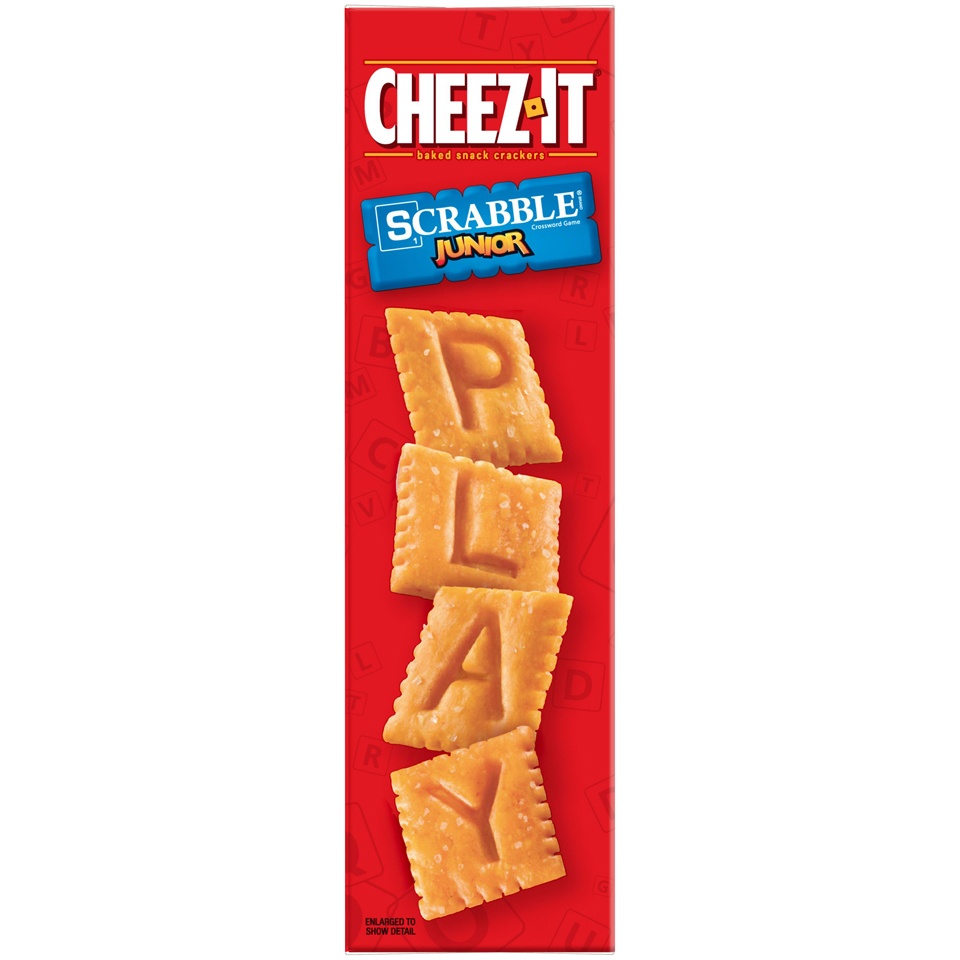 slide 2 of 3, Cheez-It Scrabble Junior Baked Snack Crackers, 13.7 oz