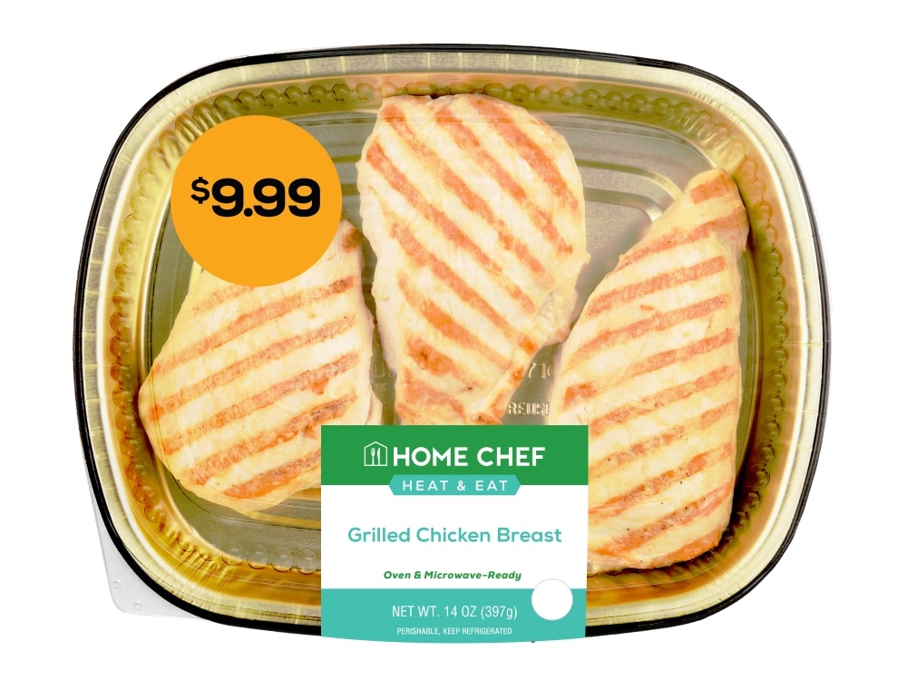 slide 1 of 1, Home Chef Heat & Eat Grilled Chicken Breast, 14 oz