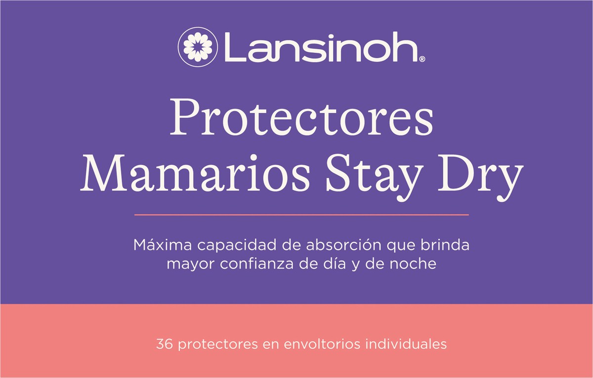 slide 5 of 9, Lansinoh Stay Dry Disposable Nursing Pads for Breastfeeding, 36 Ct., 36 ct