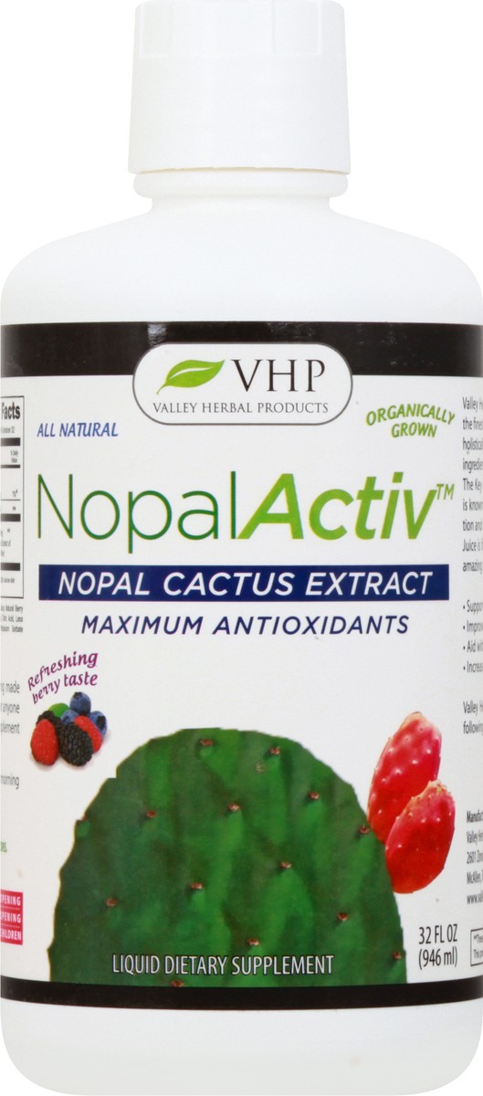 slide 10 of 11, VHP NopalActiv Liquid Nopal Cactus Extract 32 oz, 32 oz