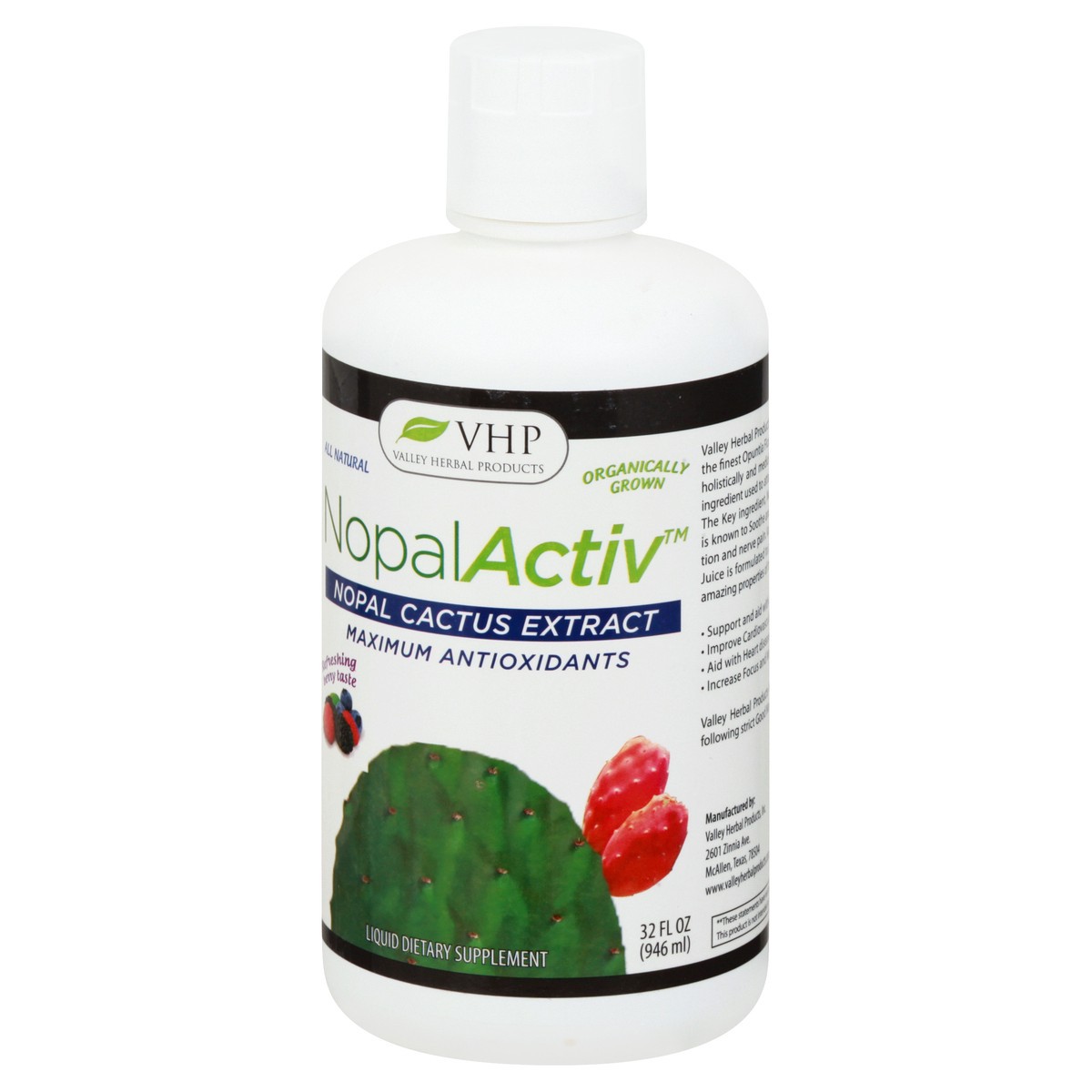 slide 4 of 11, VHP NopalActiv Liquid Nopal Cactus Extract 32 oz, 32 oz