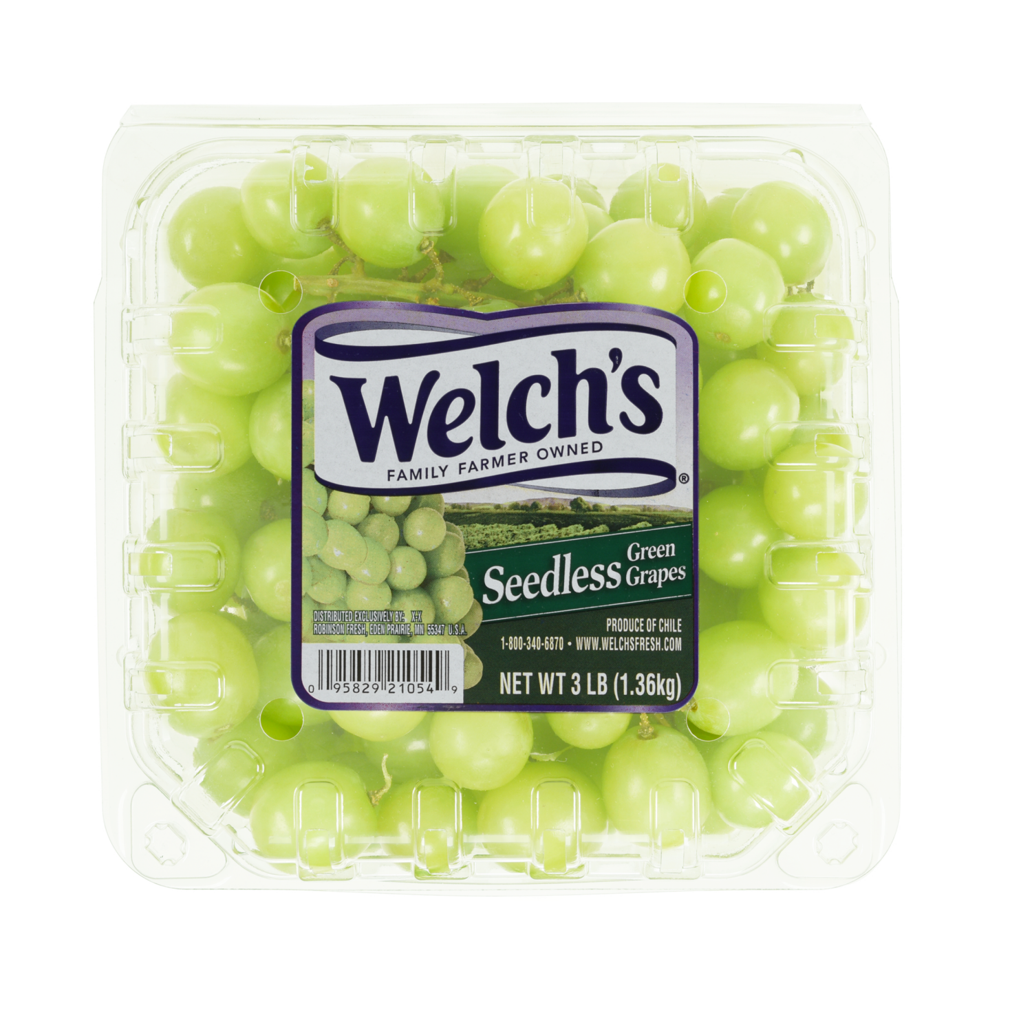 slide 2 of 4, Welch's Green Seedless Grapes, 3 Lb, 3 lb