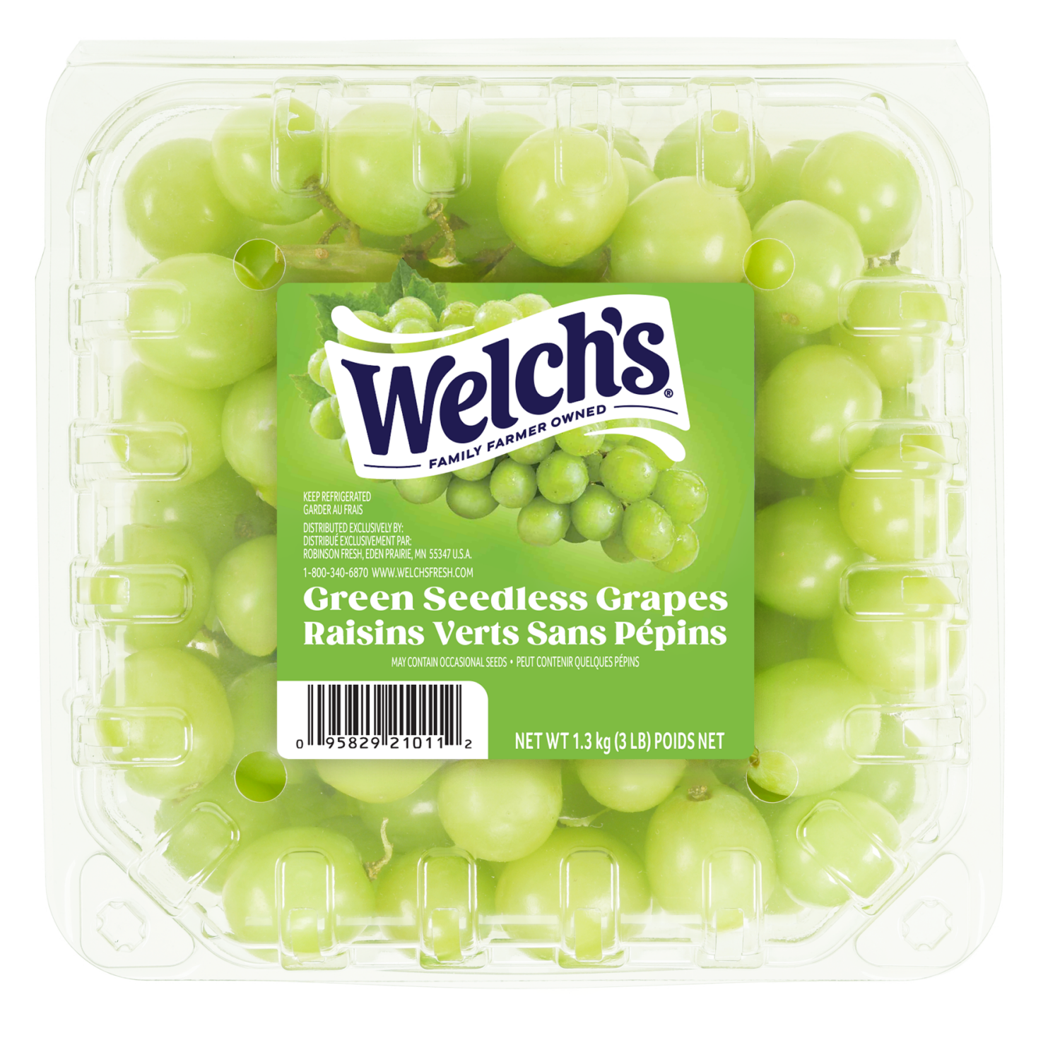 slide 1 of 4, Welch's Green Seedless Grapes, 3 Lb, 3 lb