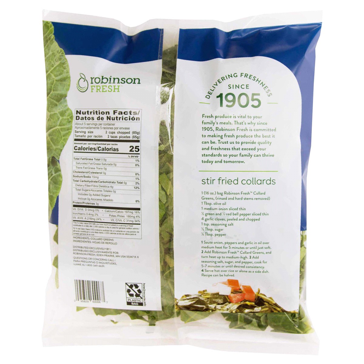 slide 2 of 2, Robinson Fresh Collard Green -Prewashed, 16 oz