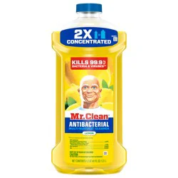 Mr. Clean Antibacterial All Purpose Cleaner, Floor Cleaner for Mopping, Cleaning Liquid, Lemon, 41oz
