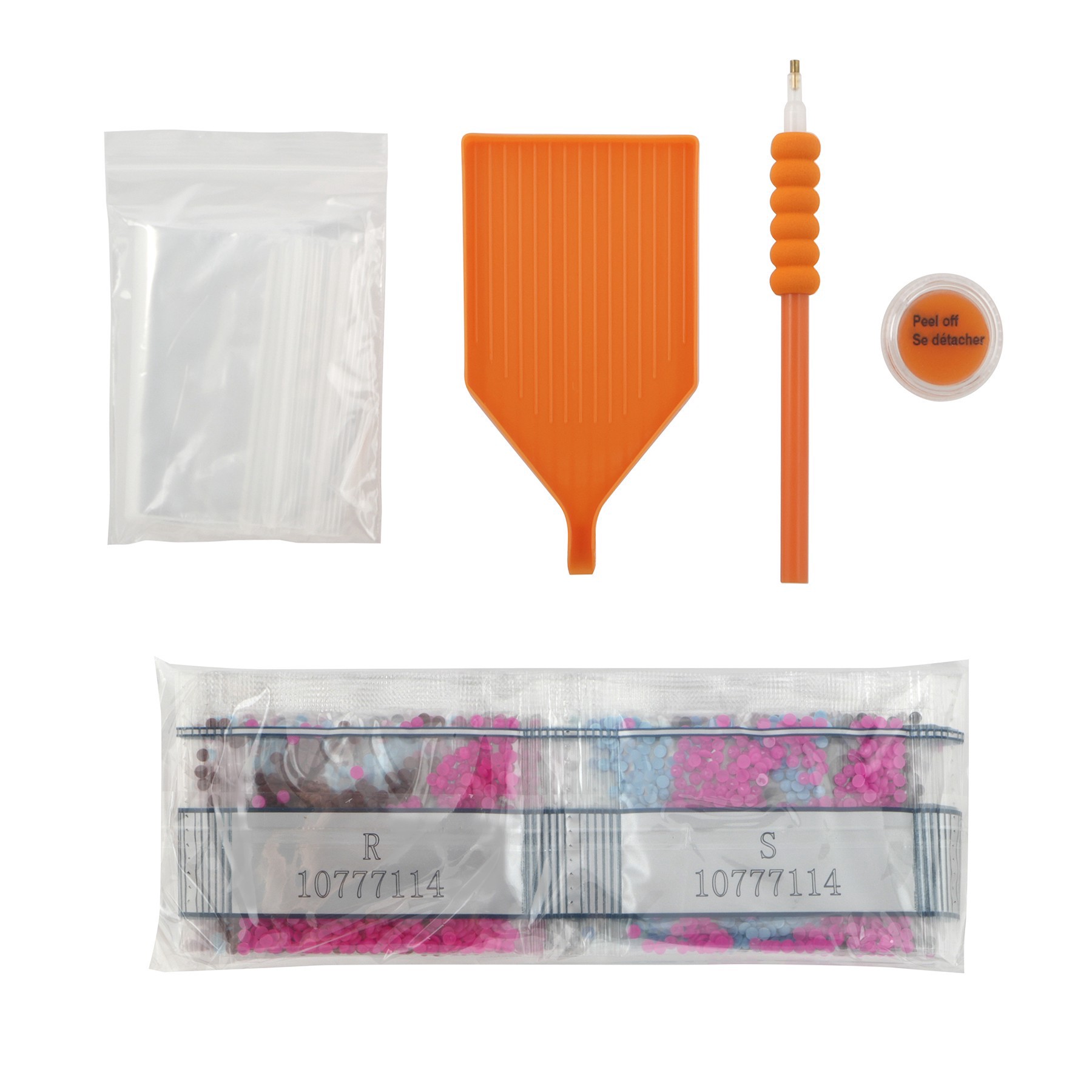 slide 2 of 4, 8" Neon Skull Round Wood Plaque Diamond Art Kit By Make Market, 8 in